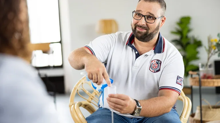 Aerosol therapy in adult - medical device testing  5