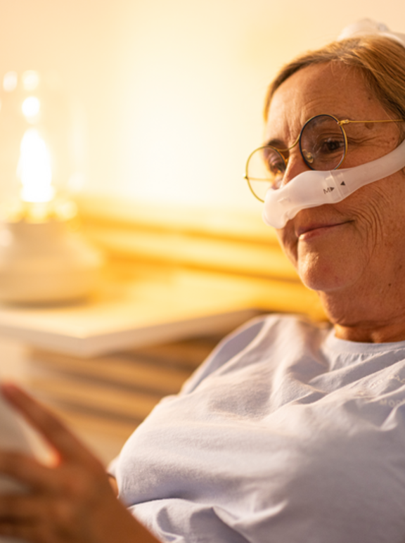 Obstructive sleep apnea in adults - patient reading (female) 1