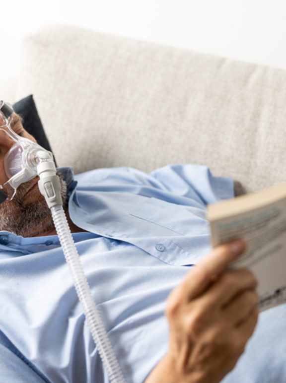 Obstructive sleep apnea in adults - patient reading (male) 1